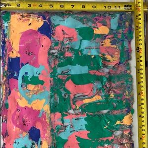 Acrylic Paint Pour Skin, colorful, flexible craft